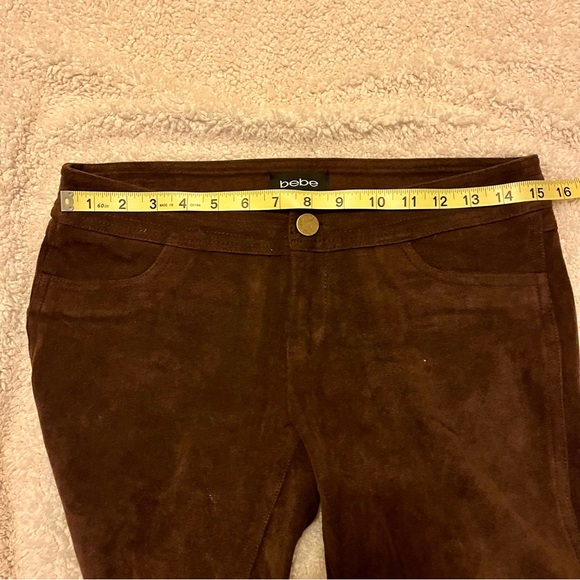 Bebe faux suede brown pants - Picture 5 of 9